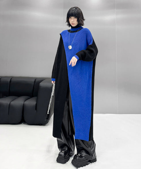 Center Slit Knit Dress
